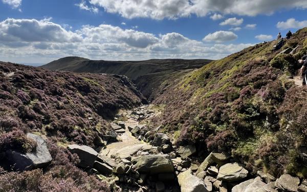 Photograph of some of the landscape on the Futures Peak District fundraising hike