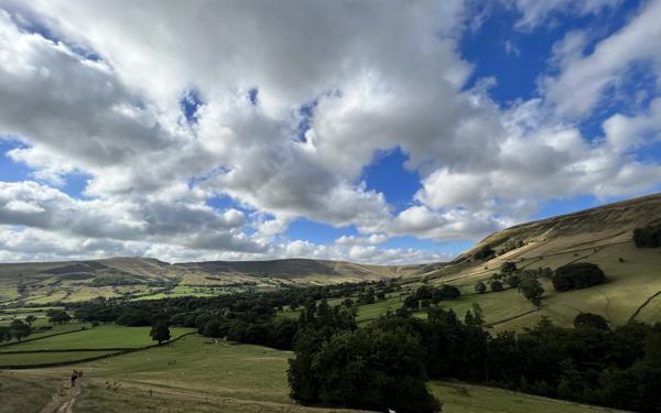 Photograph of some of the landscape on the Futures Peak District fundraising hike