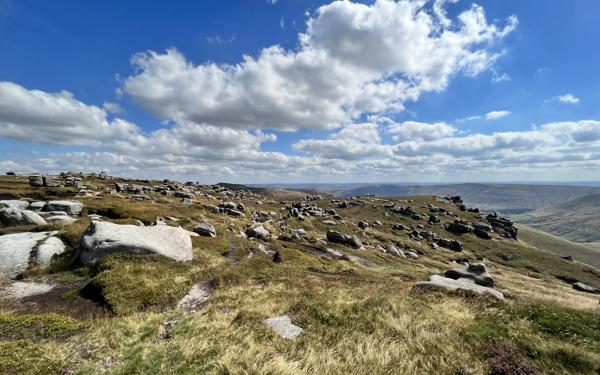 Photograph of some of the landscape on the Futures Peak District fundraising hike