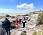 Photograph of some of the Futures people on their Peak District fundraising hike