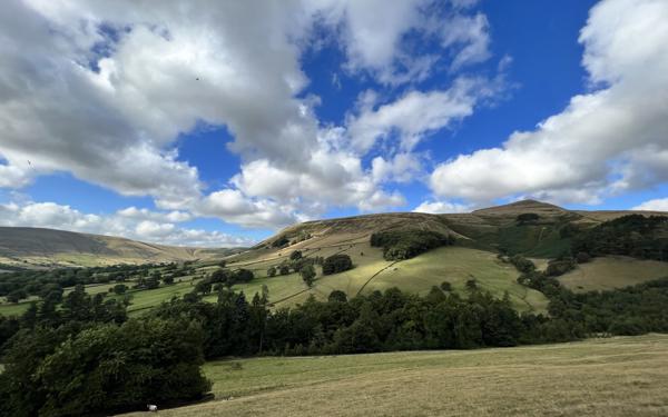 Photograph of some of the landscape on the Futures Peak District fundraising hike